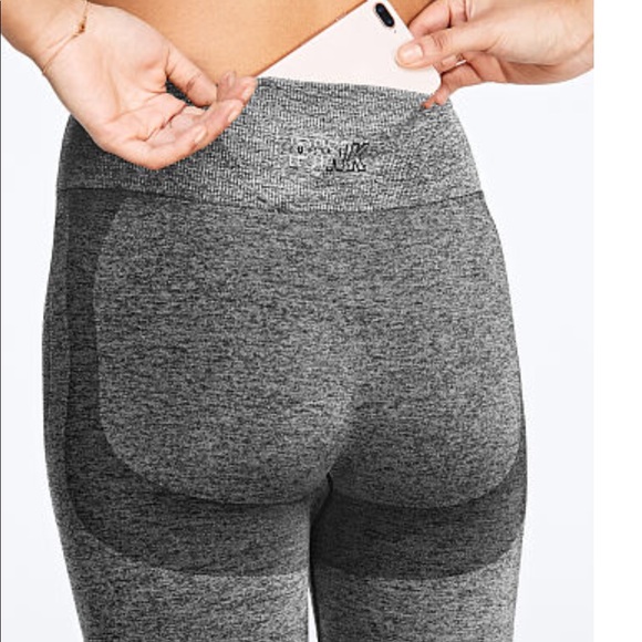 Pink Victoria’s Secret Seamless Workout Tights NWT - Picture 3 of 9
